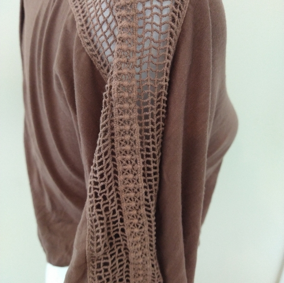 Rue21 Brownish Tan V Neck Crop Top | Size S - Picture 6 of 9